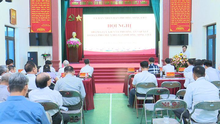 Song Liễu tổ chức hội nghị tham gia ý kiến về phương án sắp xếp tổ dân phố trên địa bàn